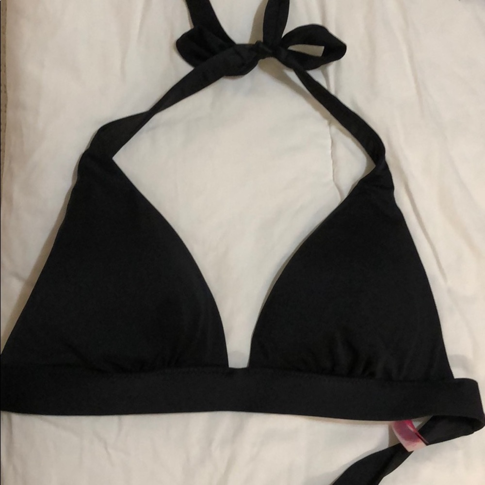 Black push up Victoria’s Secret halter swim top